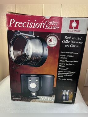 Hearthware Precision Coffee Roaster - Black and Silver